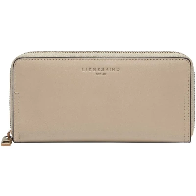 Afbeelding van LIEBESKIND BERLIN Leren Portemonnee Sky Sheep Natural Gigi Wallet Sandcastle Beige