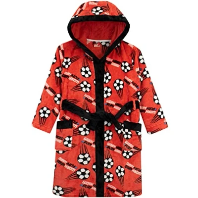 Afbeelding van Harry Bear Jongens Badjassen Voetbal Rood 134