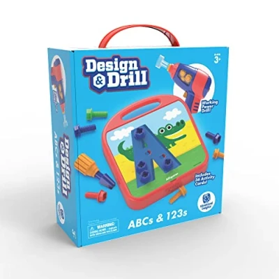 Afbeelding van Learning Resources Design &amp; Drill ABCs 123S Constructie Speelgoed 89 Stuk Spelen Set