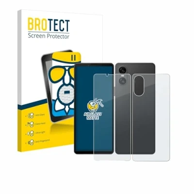Afbeelding van BROTECT Screenprotector voor Sony Xperia 10 VI (Voor+Achter) Folie Beschermfolie Beschermglas matte