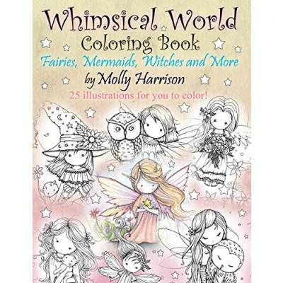 Afbeelding van Whimsical World Coloring Book: Fairies, Mermaids, Witches and More!