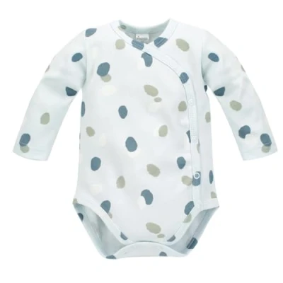 Afbeelding van Pinokio Bodysuits voor babyjongens, lange mouwen, buttoned ondergoed, Blue Baloons, 74 cm