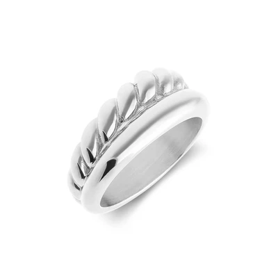Afbeelding van Lucardi Ring &#039;Klassisch&#039; zilver