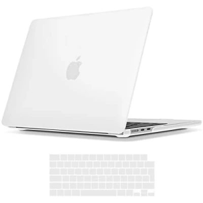 Afbeelding van TECOOL Case Hoes Compatibel met MacBook Air M2 2022 13.6 Inch (Model A2681), Ultradunne Plastic Harde Koffer Bescherming Hardcase en EU Toetsenbord Cover, doorzichtig