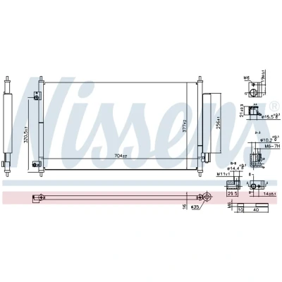 Afbeelding van Nissens Airco condensor 941234