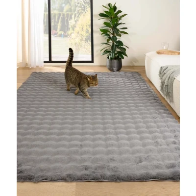 Afbeelding van Fluffy Vloerkleed Cloud Grijs 200x290 Cm