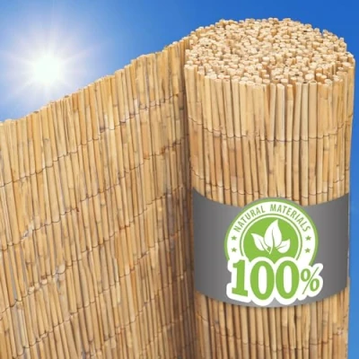 Afbeelding van urfence Jouw Oase: 100x600 Balkonscherm Privacy Mat Tuin Rietmat Balkon Inkijkbescherming Ondoorzichtig &amp; Weerbestendig Windscherm Zonnescherm Wandbekleding Rieten Hek