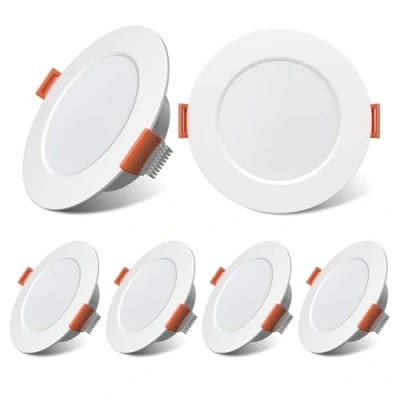 Afbeelding van TrustWheel 12V LED Inbouwspots Camper Plafond, Dimbare 3W 3000K Sfeerverlichting voor Caravan Boot Vrachtwagen, 75mm Uitsparing, 6 Pack