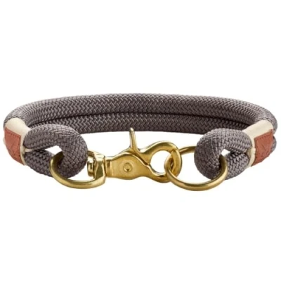 Afbeelding van Sansibar Rantum halsband, hondenhalsband, modern, nautisch, 50 (M L), grijs