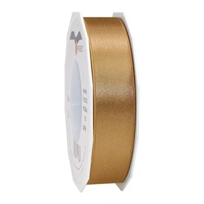 Afbeelding van PRÄSENT 7182525 634 cadeaulint, kunststof, goud, 25 m x mm, meter