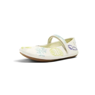 Afbeelding van Camper Right Ballerina&#039;s met enkelbandjes voor kinderen, Maat: 32, Weiß natural Leer