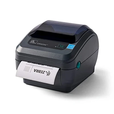Afbeelding van Zebra GX420d Direct Thermal Desktop Printer voor etiketten, bonnen, barcodes, tags en polsbanden Printbreedte van 4&quot; USB, seriële parallelle poortconnectiviteit (vernieuwd)