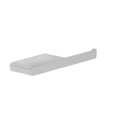 Afbeelding van Geesa shift toiletrolhouder zonder klep met planchet chroom 919924 02