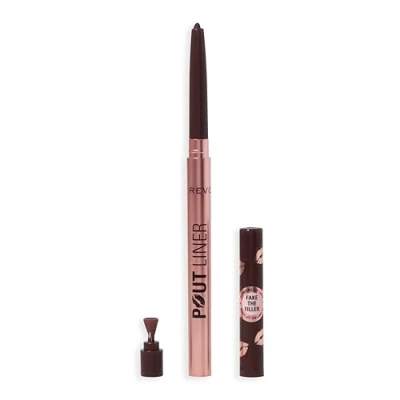 Afbeelding van Revolution Beauty, Pout Bomb Volumiserende Lippotlood, Langdurige Lipvormer met Hyaluronzuur &amp; Vitamine E, Vegan Dierproefvrij, Espresso Bruin
