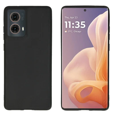 Afbeelding van Motorola Moto G85 Hoesje Siliconen en TPU (zacht) imoshion Backcover/Softcase Zwart Telefoonhoesje