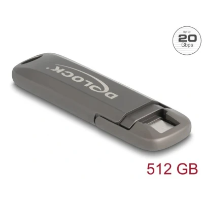Afbeelding van Delock USB 20 Gbps C™ Speicherstick 512 GB, Lesegeschwindigkeit