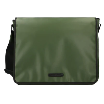 Afbeelding van Greenburry Upcycled Tarpaulin Boodschapper 40 cm Laptop compartiment