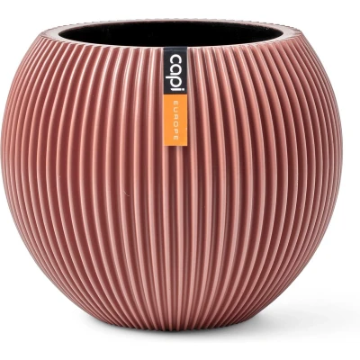 Afbeelding van Capi Europe Vaas bol Groove Colours 12x10 Roze