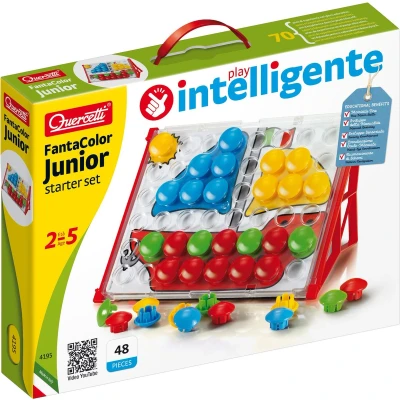 Afbeelding van Quercetti Mozaïek insteekspel Fanta Color Junior Basic (48 stuks)