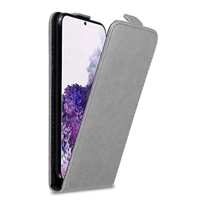 Afbeelding van Cadorabo Hoesje geschikt voor Samsung Galaxy S20 in TITANIUM GRIJS Beschermhoes Flip Case Cover magnetische sluiting