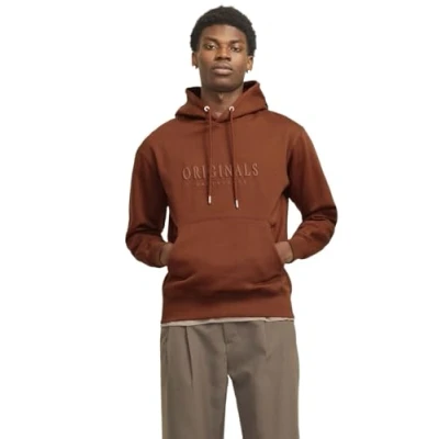 Afbeelding van Jack &amp; Jones Jorfrederiksberg Hoodie, Heren, Maat: XL, Brown