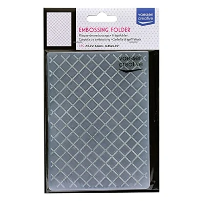 Afbeelding van Vaessen Creative Embossing map, prikkeldraad 14,5x10,8x0,5 cm, 1 eenheid, voor verjaardag, geboorte, kerstkaarten en papierambachten