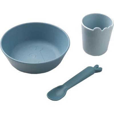 Afbeelding van Done By Deer Eetset First Meal Set Kiddish Blue