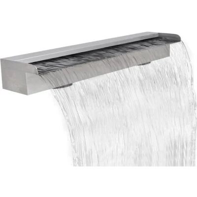 Afbeelding van Zwembadwaterval rechthoekig 90 cm roestvrij staal