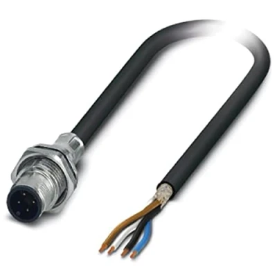 Afbeelding van Phoenix Contact 1419386 Sensor/actuator steekconnector M12 Aantal polen: 4 Stekker, inbouw 2.00 m 1 stuk(s)