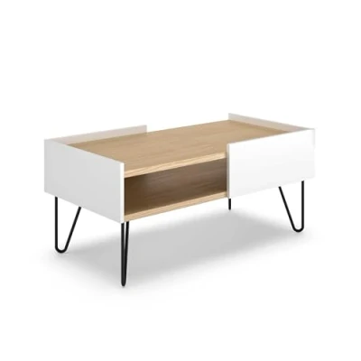 Afbeelding van TemaHome Salontafel Wit 100x55x45 cm
