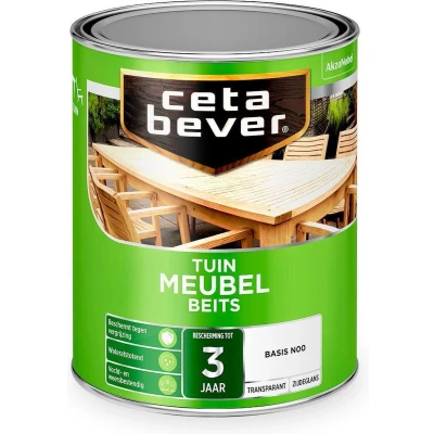Afbeelding van cetabever transparante tuinmeubelbeits kleur 1 ltr