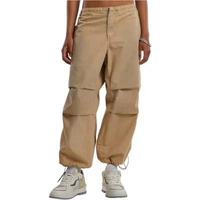 Afbeelding van Urban Classics Parachute Broek, Dames, Maat: Medium, Wetsand