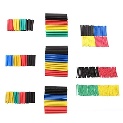Afbeelding van ICQUANZX 328 PCS krimpkousset, SIM &amp; NAT verhouding 2: 1, elektrisch geïsoleerde slangen, verschillende krimpkousen (8 maten / 5 kleuren)
