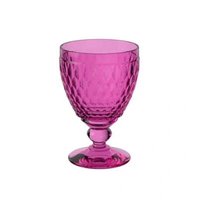 Afbeelding van Villeroy &amp; Boch Boston Berry waterglas, 250 ml, kristalglas voor frisdranken, vaatwasmachinebestendig, roze