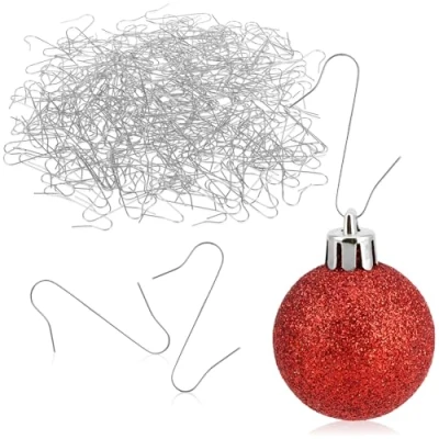 Afbeelding van COM FOUR® 300x haak voor kerstboomversiering Dubbele Perfect deco hanger