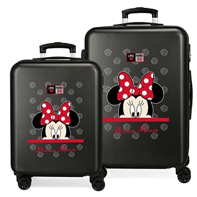 Afbeelding van Disney My Pretty Bow kofferset, Zwart, 55/68 cms, kofferset