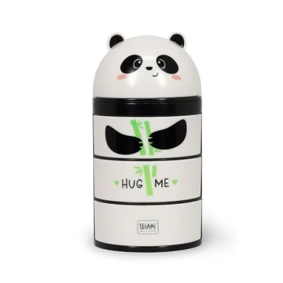 Afbeelding van Legami Bureau organizer met 3 laden zijdelingse opening, bovenste vak schuifsluiting, panda motief