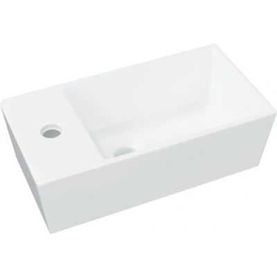 Afbeelding van vidaXL Wasbak 48x25x15 cm keramiek wit