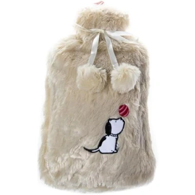 Afbeelding van Biggdesign Puppy Kruik Warmwaterkruik Kruikzak Kruikhoes Warmwaterzak Kinderkruik Warmwater met zachte Hoes
