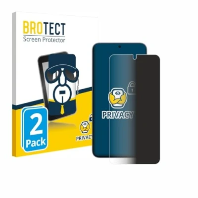 Afbeelding van BROTECT privacy screenprotector voor Samsung Galaxy S25 Enterprise Edition Folie Beschermfolie Blauwlichtfilter (2 Stuks)