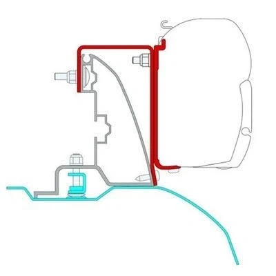 Afbeelding van Fiamma Kit Ducato H2 Roof Rail F45S / F45L ZIP