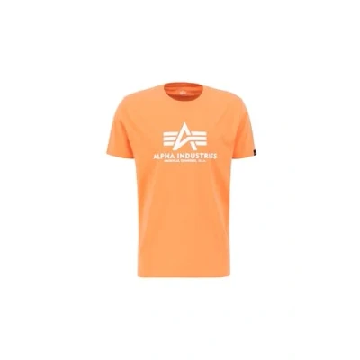 Afbeelding van Alpha Industries Tshirt print, Heren, Maat: Medium, Tangerine