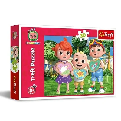 Afbeelding van Trefl Puzzels 30&quot; Cocomelon, Laten we samen spelen! / Moonbug Komkomel&quot;.