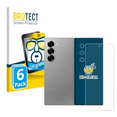 Afbeelding van BROTECT Screenprotector voor Samsung Galaxy Z Fold 6 5G (Voor+Camera) Folie Beschermfolie transparant (6 Stuks)