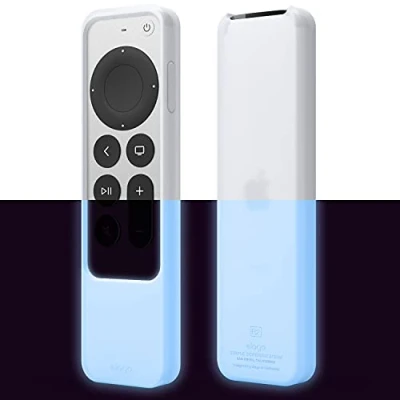 Afbeelding van elago R2 Dun Case Compatibel met Apple TV 4k Siri Afstandsbediening 3e Generatie(2022) en 2e Generatie (2021)Dun Ontwerp, Licht van Gewicht, Schokabsorptie, Volledige Toegang (Nightglow Blauw)