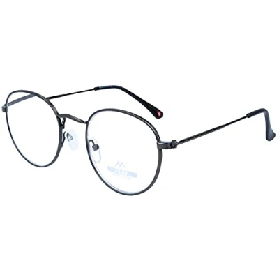 Afbeelding van Montana Round Gunmetal Gray unisex vrouwelijke bril frames