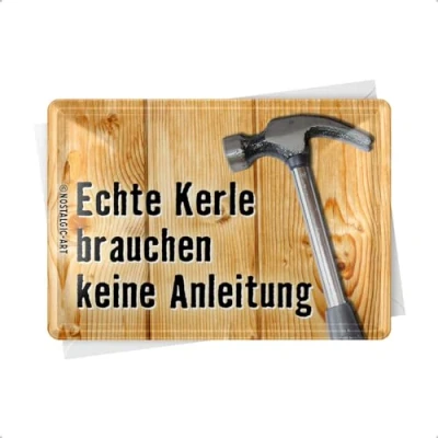 Afbeelding van Nostalgic Art Retro wenskaart, metalen ansichtkaart, kleurrijk, 10 x 14 cm