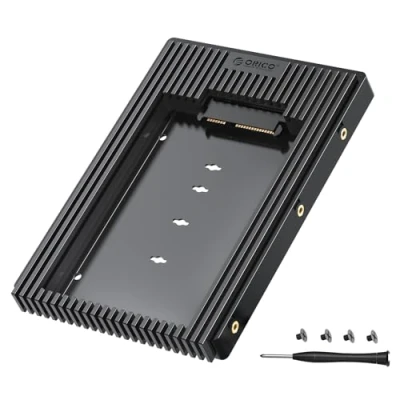 Afbeelding van ORICO 2,5 inch naar 3,5 harde schijfadapter, converter inbouwframe wissellijst voor SATA HDD of SSD van 7/9,5/12,5 mm (D2SS)