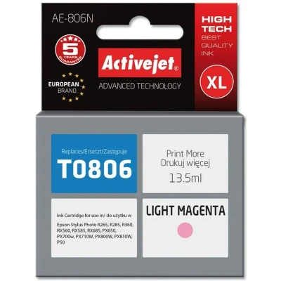 Afbeelding van Activejet AE 806N Inkt (vervanging voor Epson T0806; Supreme; 13,5 ml; lichtmagenta)
