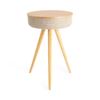 Afbeelding van CREATE Luidsprekertafel met 360º geluid, bluetooth en draadloos opladen SPEAKER TABLE